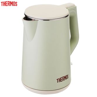 膳魔师（THERMOS）  1.5L电水壶电热水壶烧水壶 双层防烫暖水壶家用电器电开水壶EHA-1320A奶绿色