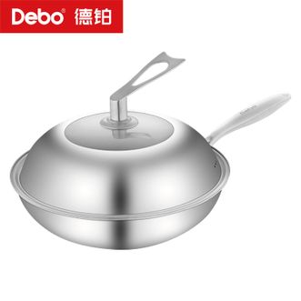 德铂（Debo）  安东尼奥304不锈钢不粘锅（蒸炒锅）DEP-726