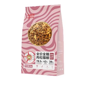 小胖爪  肉松猫粮 5kg 猫粮全价全期肉松猫粮 鸡肉乳鸽均衡营养