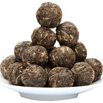 美田  昔归云南普洱茶生茶昔归龙珠普洱63颗约500g