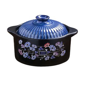 唯都  钴蓝养生煲 砂锅 土锅 煲汤  容量3.6L 炖煮 焖烧养生锅 耐高温 W-G136