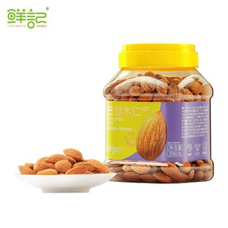 鲜记  巴旦木仁（原味 ） 398克/罐 大颗坚果  粒粒香酥