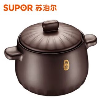 苏泊尔 新陶养生煲砂锅深汤煲瓷燃气灶家用 炖锅熬药煎药瓦煲双进口矿石全加厚 8升 新款TB80A1（SUPOR）