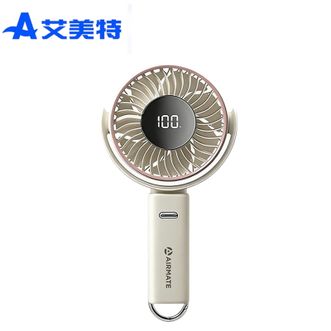艾美特/Airmate  LPSC2BJ 手持风扇usb充电芭蕉扇桌面轻音大风力户外电扇便携式折叠 6000mAh