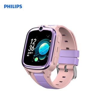 飞利浦（PHILIPS）  w2216- 星空粉  儿童电话手表4G全网通高清视频通话精准智能定位防水中小学生儿童多功能智能手表