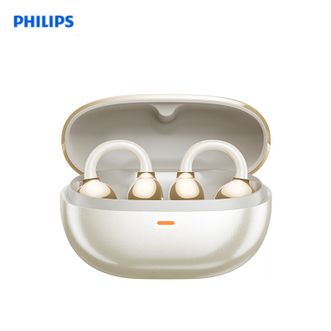 飞利浦（PHILIPS）  蓝牙耳机 TAT3469-蓝色/黑色/白色  耳夹式无线开放挂耳式骨传导概念不入耳运动跑步通话降噪适用于华强北蓝牙耳机