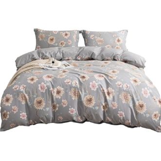 多喜爱/Dohia  全棉优选套件 芳华伊人 优选抗菌40支高密纯棉件套 床上用品双人床套装 L码/203*229cm 适用1.5/1.8米床