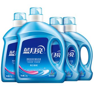 蓝月亮亮白增艳薰衣草香系列洗衣液套装3kg+2kg+1kg*2