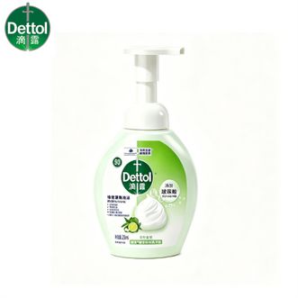 滴露/Dettol  玻尿酸泡沫洗手液 儿童宝宝成人通用家庭抑菌洗手液 250ml*2瓶青柠香味