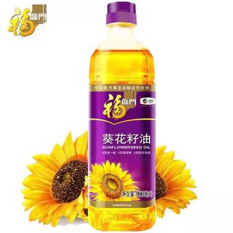 福临门 压榨一级葵花籽食用油900ml/瓶 
