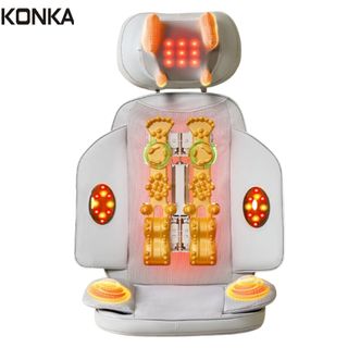 康佳/Konka  多功能按摩靠垫KAMD-0921-T【9代至尊款+遥控】高配热敷灯龙抓手 颈部自由调节颈椎按摩器肩颈腰背臀部全身躺垫生日礼物父亲节礼物实用送爸爸妈妈