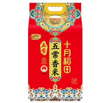 十月稻田  五常原产 优质一等（东北大米 5公斤/十斤）