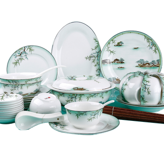 爱依瑞斯.ARIS  西湖盛宴56头陶瓷餐具AS-D5602H