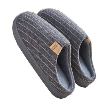 洁丽雅/Grace  秋冬保暖毛绒拖鞋男士女士 TX1579 颜色随机 42-43（适合41-42码）
