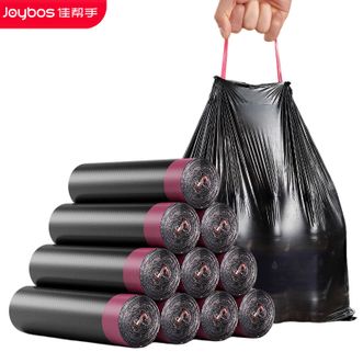 佳帮手  抽绳式垃圾袋 黑色（红绳）150只