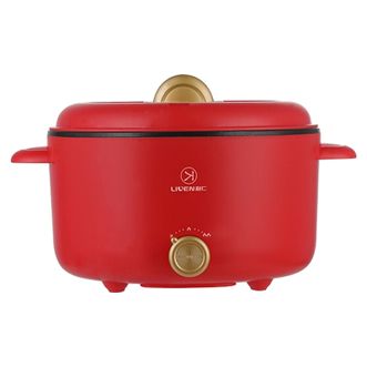 利仁（Liven）多功能料理锅 3L迷你家用电热锅 LPHG-339红色