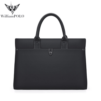 英皇保罗WilliamPOLO  男士公文包牛津布防水会议包大容量文件袋商务手提包电脑包223229