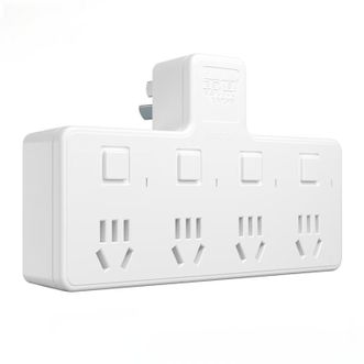 雷摄  插座 3C认证  LS-H24/分控一转四【带固定支撑支架】白色