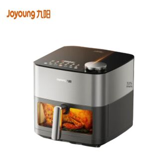 九阳/Joyoung  空气炸锅KL80-V589不用翻面双热源焱烤上下加热8L大容量机身金属内腔补水无油低脂炸烤箱一体机