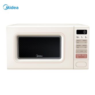 美的/Midea  小滋味系列微波炉变频家用奶油风百搭复古转盘式一级能效微波炉