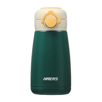 哈尔斯（HAERS）   保温杯 380ml 女士水杯学生杯墨绿色 HD-380-95