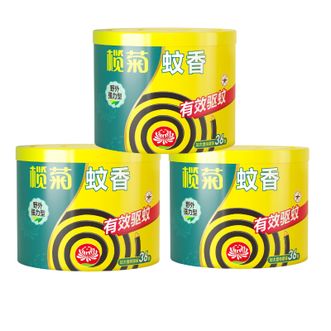 榄菊  蚊香(强力)加大36圈纸塑筒装*3筒共108圈