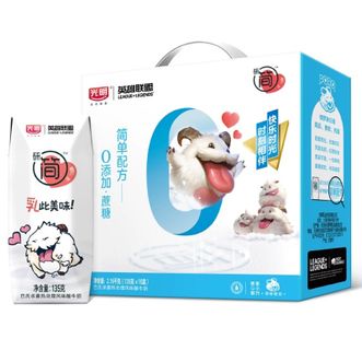 光明  研简酸奶 0添加蔗糖 简单配方135g*16盒