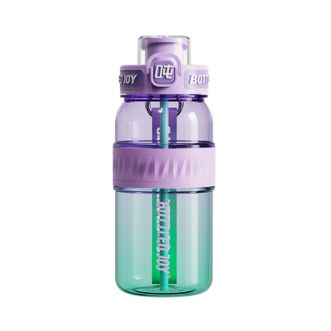 吨吨BOTTLEDJOY  畅吨吨渐变吨吨桶大容量水杯运动水壶耐高温畅吨吨塑料杯   绿紫仙踪750ml   D18