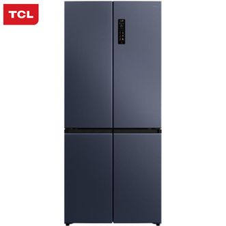 TCL  电冰箱十字对开门456升R456T9-UQ烟墨蓝