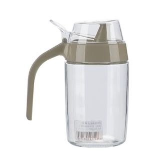 茶花油壶 防漏玻璃油壶厨房家用塑料油罐酱油瓶醋壶375ML A60002