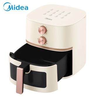 美的/Midea  空气炸锅 5L可视窗口免翻面电炸锅 双旋钮控时控温 食品接触不粘涂层