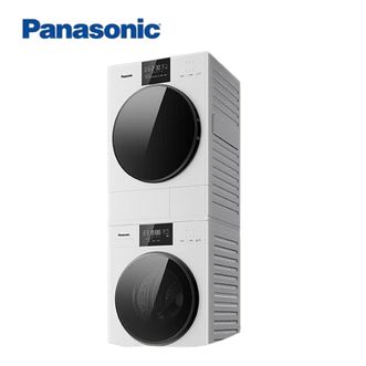松下/Panasonic  F2A1+F2AR1白月光5.0SE版 超薄洗烘套装 纯平全嵌10kg滚筒洗衣机全自动+热泵烘干机