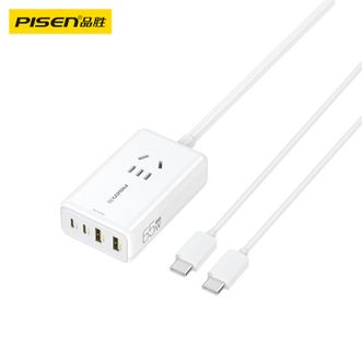 品胜（PISEN) 65W氮化镓充桌面电器多口插座套装 Type-C/USB多口插线板适用苹果手机联想华为小米笔记本电脑ipad
