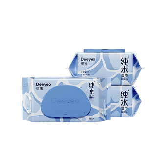 德佑/Deeyeo  纯水湿巾80抽*3包