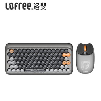 洛斐/LOFREE  山东舰DOT圆点无线蓝牙背光机械键盘鼠标套装键帽iPad笔记本办公七夕礼物送男友 山东舰键鼠套装