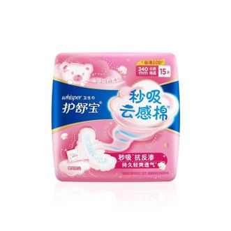 护舒宝秒吸云感棉卫生巾日用240mm15片 护舒宝秒吸云感棉卫生巾日用240mm15片