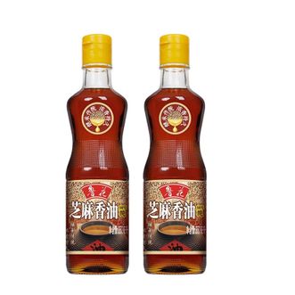 鲁花  芝麻香油350ml*2瓶凉拌油火锅香油香味浓郁家庭套装