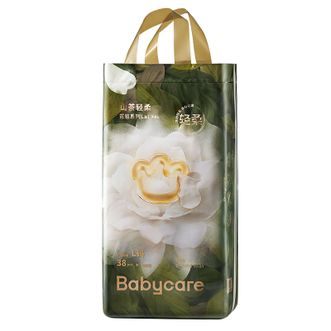 babycare  山茶花轻柔短裤式婴儿纸尿裤拉拉裤  L码38片/包(9-14kg)  BC2109010
