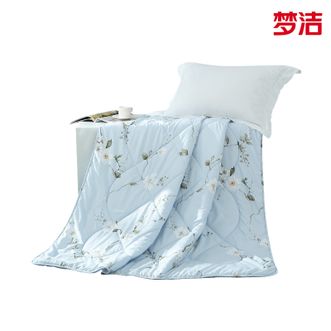 梦洁家纺  舒柔夏季被子 夏凉被 多功能单被 兰馨150*200cm 1010289017