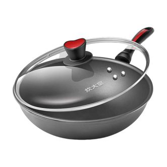 炊大皇（COOKER KING）  炒锅不粘锅 32cm少油烟平底炒菜锅煎锅 电磁炉明火通用锅WG15068
