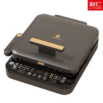 利仁/LIVEN  家用电饼铛 可拆洗锅煎饼机 加深加大烧烤涮烤一体锅 多用途锅 LR-D3536