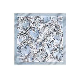 玛丽亚.古琦（MARJA KURKI）  桑蚕丝小方巾女饱盈盈的幸福1PP110096灰色