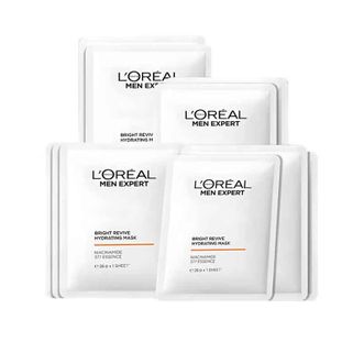 欧莱雅（LOREAL）  男士美白面膜15片   提亮肤色