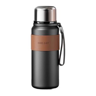 ONEDAY  800ml保温杯大容量焖泡茶水分离316不锈钢水壶