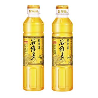 金龙鱼谷维多双一万稻米油烹饪炒菜食用油400ML*2瓶