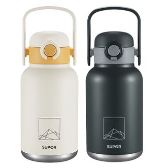 苏泊尔(SUPOR)   保温壶 316不锈钢保温水壶 家用户外1L大容量便携暖壶