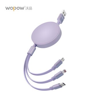 沃品/WOPOW  一拖三伸缩快充数据线LC011