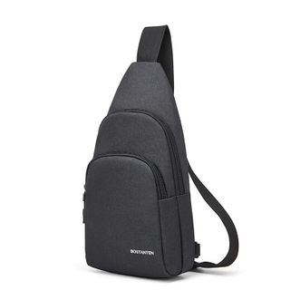 波斯丹顿/Bostanten  男士单肩包 潮流斜挎包 复古百搭背包 户外骑行挎包 胸包腰包 B5202081