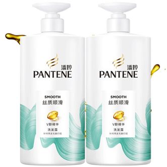 潘婷/Pantene  丝质顺滑洗发露  氨基酸控油洗发水  750g*2瓶  新旧包装随机发