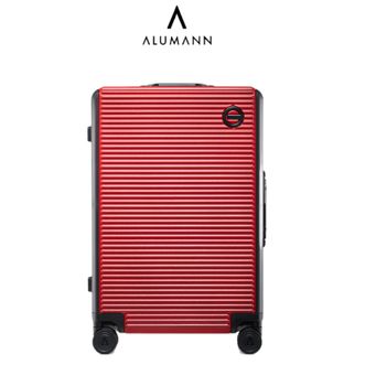 Alumann  登机箱拉杆箱 铝框款登机箱A-9711K红色；20寸